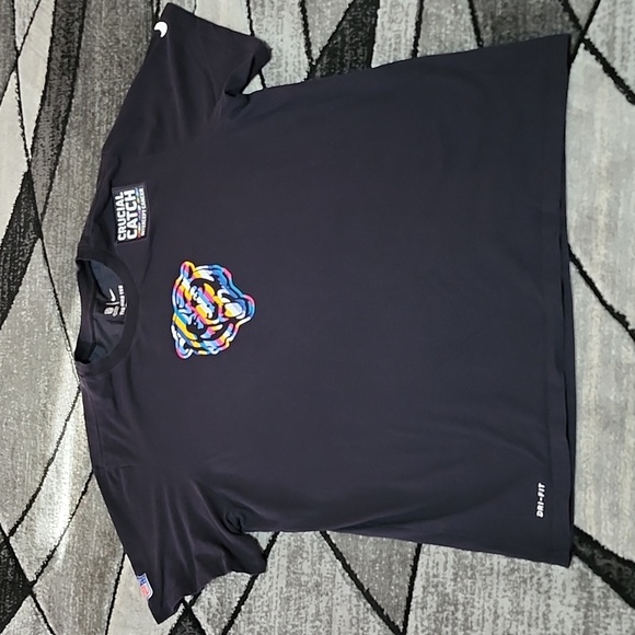 NFL NIKE DRI-FIT CHICAGO BEARS CRUCIAL CATCH BLACK CREW-NECK TEE-SHIRT XXL - Picture 2 of 12